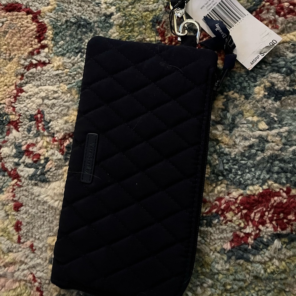 Vera Bradley travel wristlet.